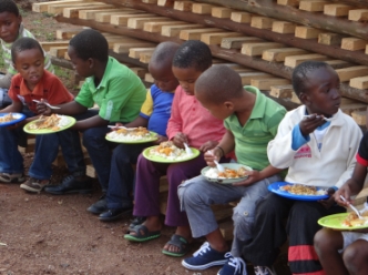 children eating
